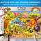 70 Pcs Search and Find Riddle Puzzles with Cards for Kids | Africa